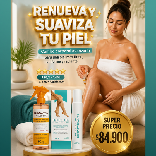 Anuncio Combo Dr. Melaxin Peel Shot P5 - Renueva y Suaviza Tu Piel - Cuadrado