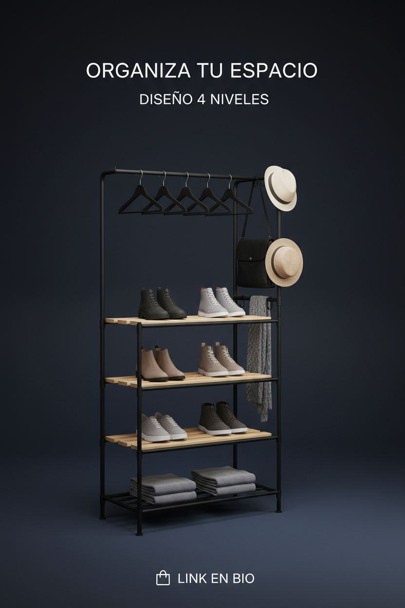 Zapatero Perchero 4 Niveles - Story vertical