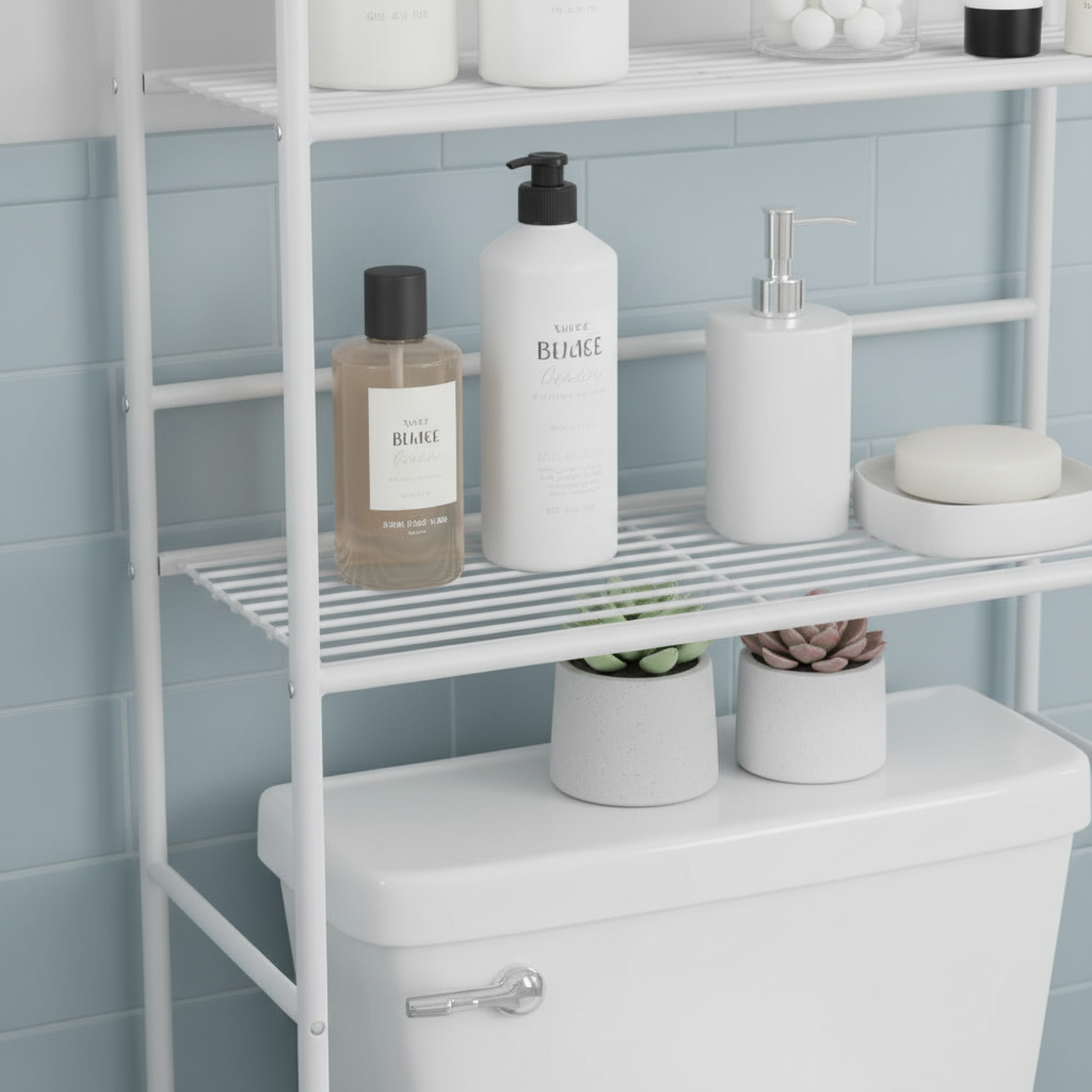 Estantería metálica baño - detalle estructura